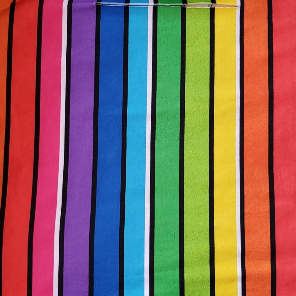 LOVE V neck s/s rainbow of bright colors size XL NWT EUC - Picture 8 of 11